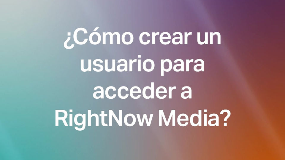 01. ¿Cómo crear un usuario para acceder?